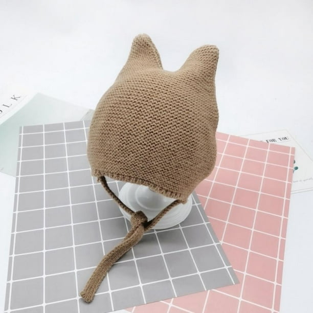 Unisex Kids Warm Cat Animal Ear Hats Knitted Coif Hood Scarf Beanies for Winter Unisex Kids Warm Cat Animal Ear Hats Knitted Coif Hood Scarf Beanies for Winter